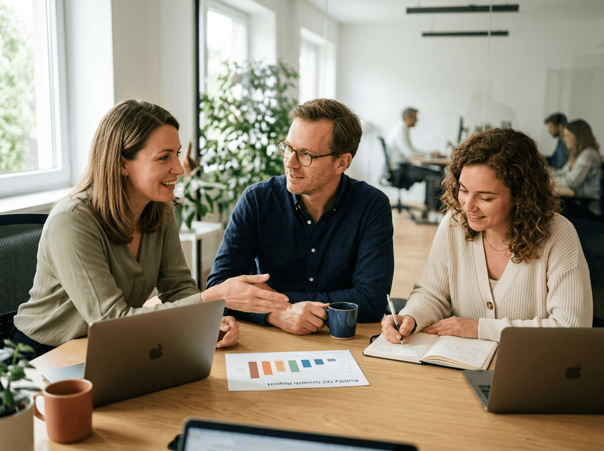 Kultify Projektteam im Beratungsgespräch