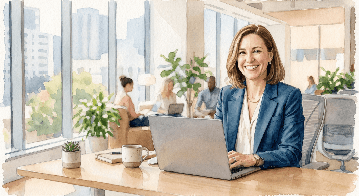 HR-Managerin arbeitet mit Kultify Dashboard